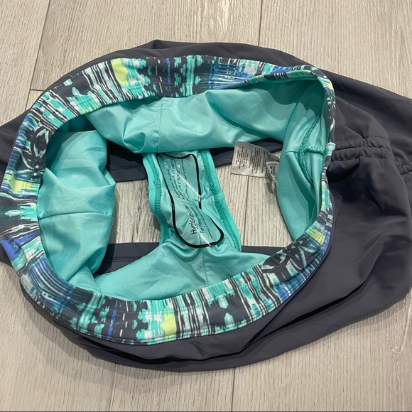 NWOT FREE COUNTRY Gray Brief Lined Swim Skirt Bottoms Size XL (16) - Picture 6 of 10